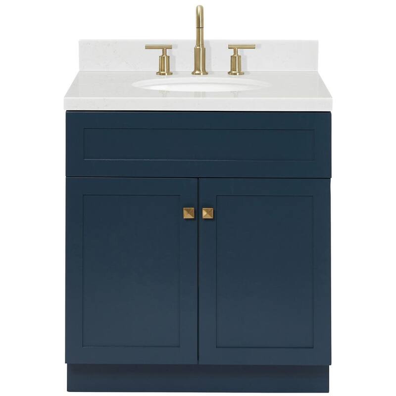 Ariel F030SCQOVO Hamlet 30" Free Standing Single Basin Vanity Set with - Midnight Blue