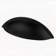 preview thumbnail 8 of 11, Alno Contemporary Solid Brass 3.5" Center to Center Smooth Shell Matte Black
