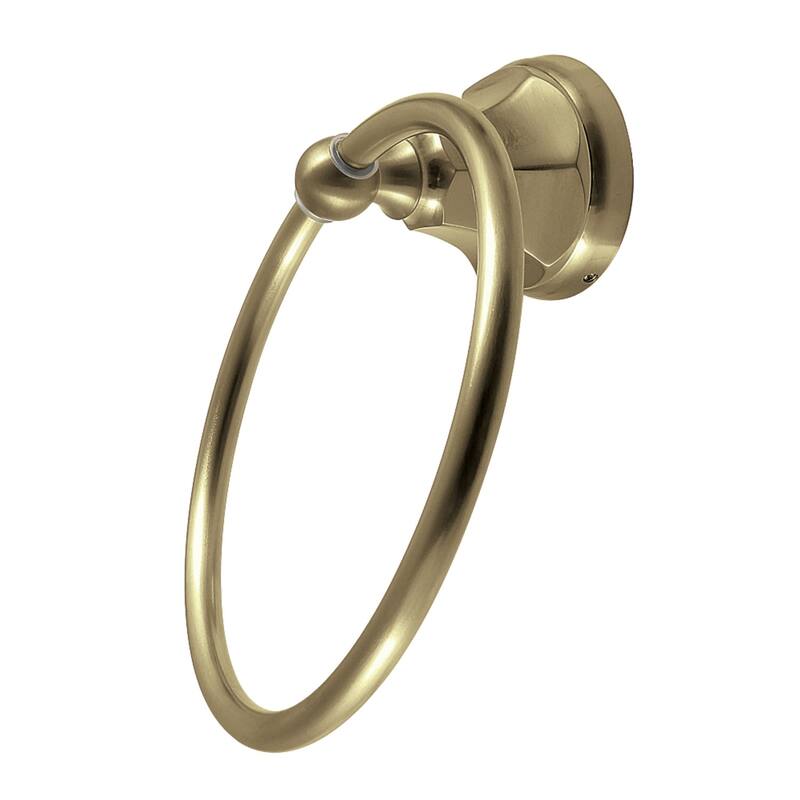 Metropolitan 6-Inch Towel Ring - Brushed Brass