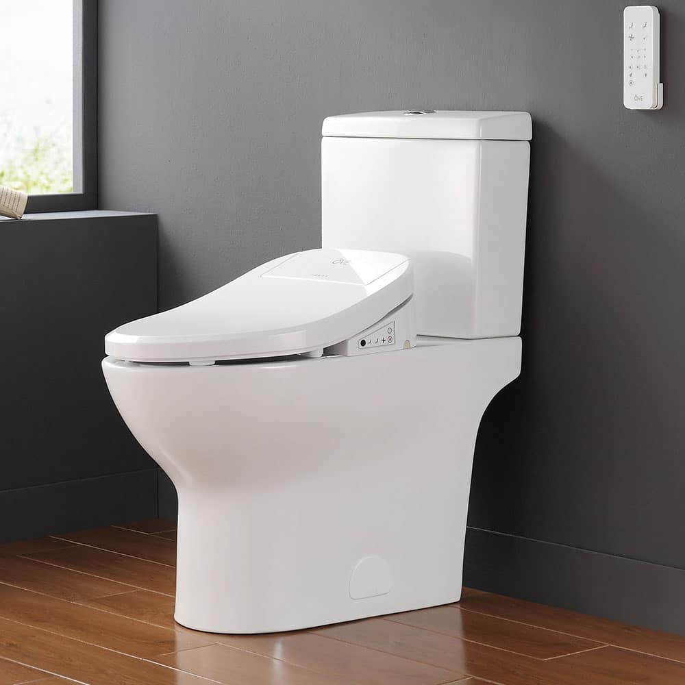 Felix Elongated Electric Bidet Toilet in White