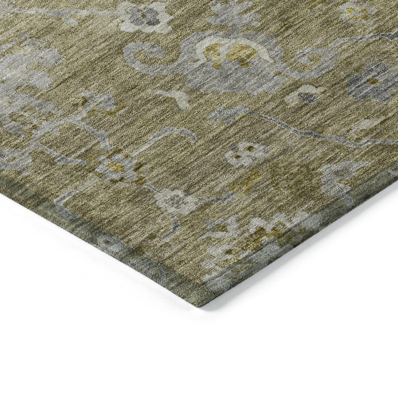 HomeRoots Floral Traditional Rectangle Outdoor Rug