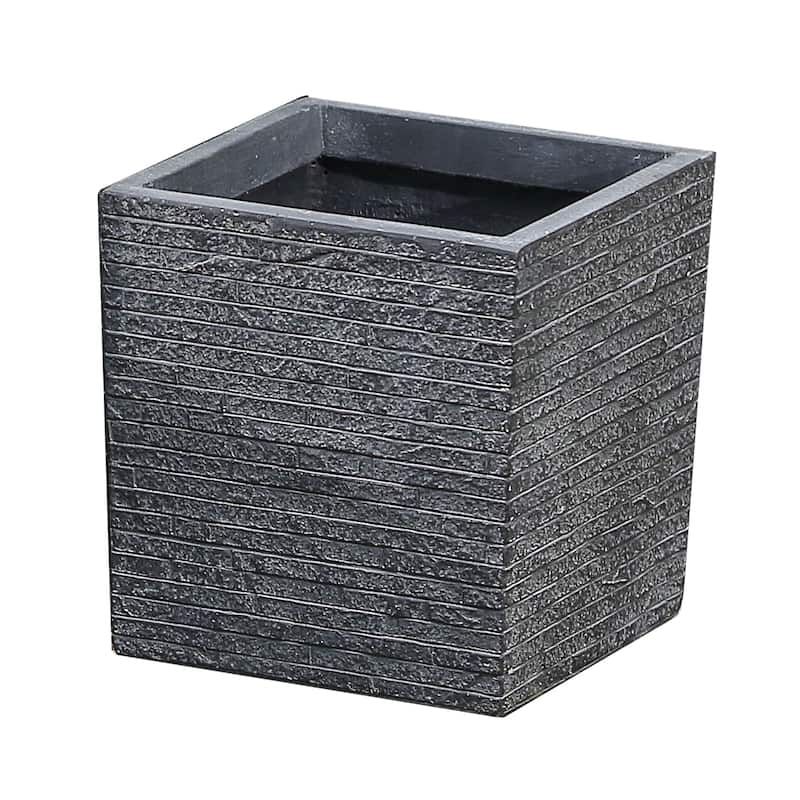Square Grey MgO Planter, Indoor and Outdoor