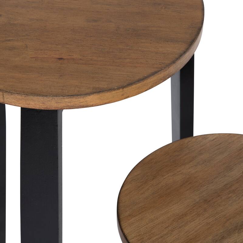 Kate and Laurel Rioux Round Wood Nesting Tables