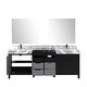 preview thumbnail 125 of 157, Lexora Zilara Bathroom Vanity Complete Set in Black and Grey with Faucet