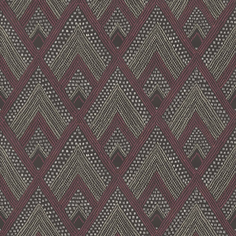Seabrook Designs Boho Rhapsody Panama Boho Diamonds Unpasted Wallpaper