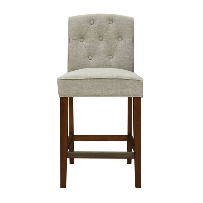 Madison Park Misha Tan Tufted Counter Stool