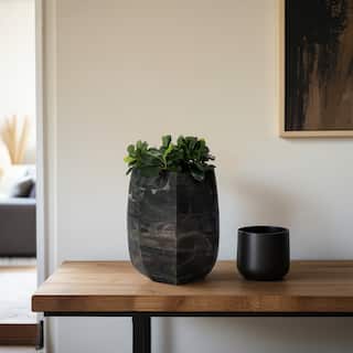 Sagebrook Home Savu Artisan Glass Vase for Modern Home Decor