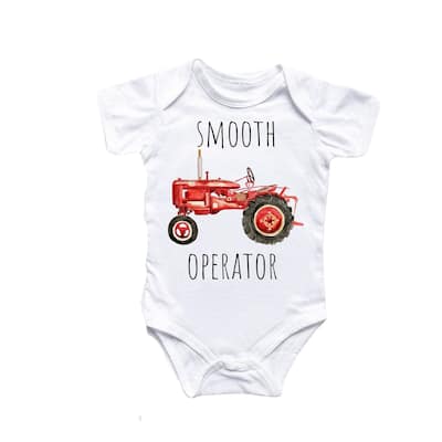 Farm Tractor - Baby Boy Girl Clothes Infant Bodysuit Funny Cute Newborn