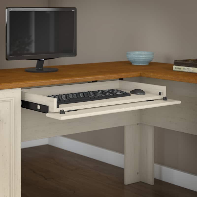 Fairview L Shaped Desk with Hutch and File Cabinet by Bush Furniture