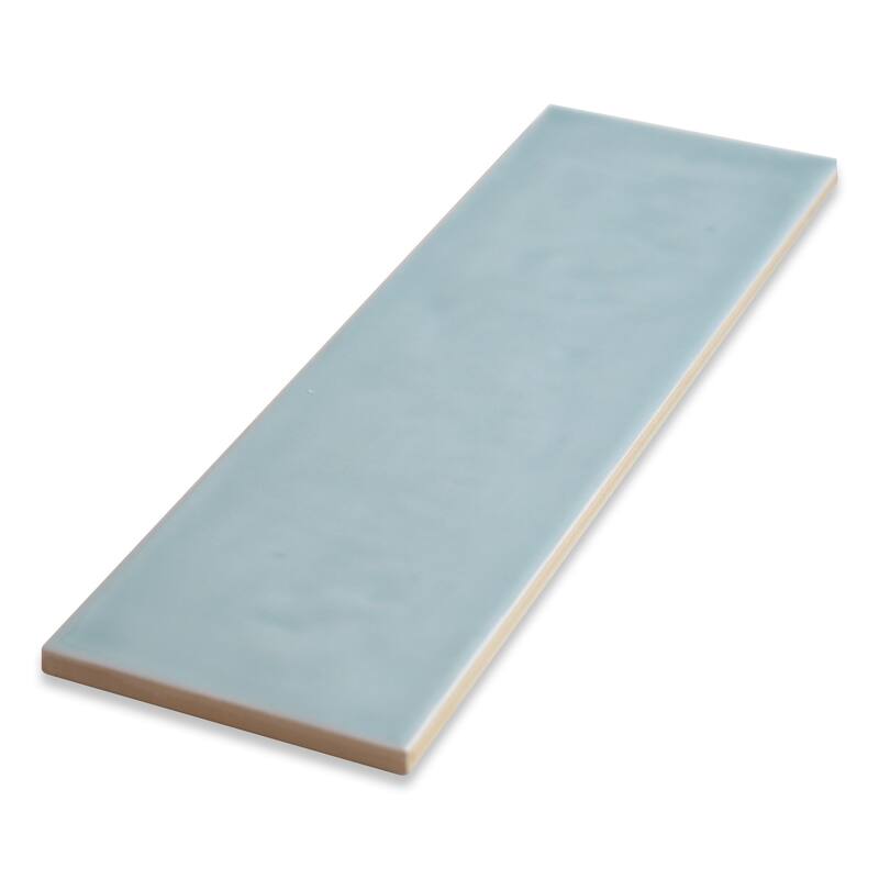 Bedouin 3.5 in. x 12 in. Ceramic Subway Wall Tile - Green Gloss - 5 in. x 7 in. tile sample