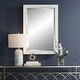 preview thumbnail 2 of 5, Uttermost Cape Whitewashed Rattan Mirror - 29"x 40.75"