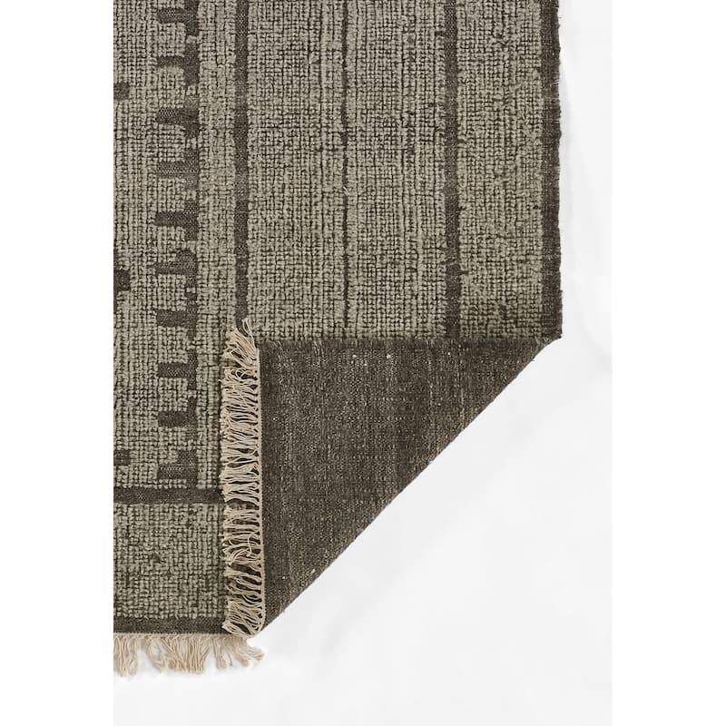 Momeni Bristol Geometric Hand Woven Wool and Cotton Natural Area Rug