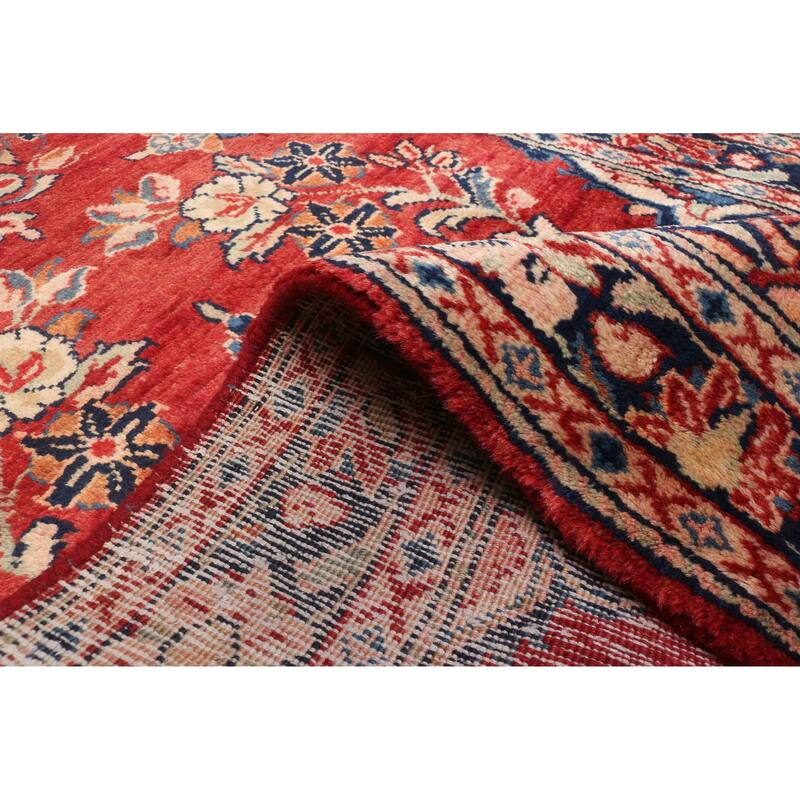 ECARPETGALLERY Hand-knotted Anadol Red Wool Rug - 3'1 x 11'1
