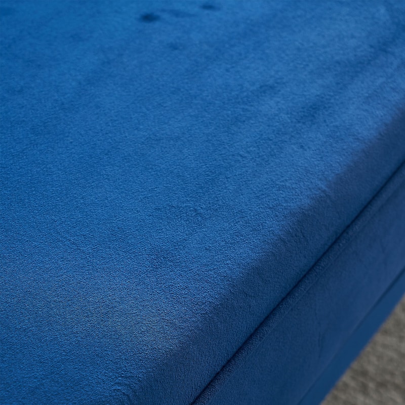Modern Tufted Velvet Sofa 87.4 inch for Living Room Mint Green Color