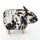 preview thumbnail 21 of 28, Bessie Fabric Cow Ottoman by Christopher Knight Home