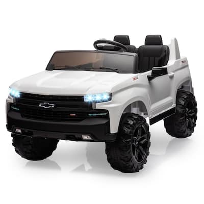 Baby Car 24V 2-Seater Truck Licensed Chevrolet Silverado Ride On Toy w/Parent Remote Control