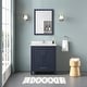 preview thumbnail 50 of 109, OVE Kansas Single Sink Bathroom Vanity, Dove White Engineered Stone Top