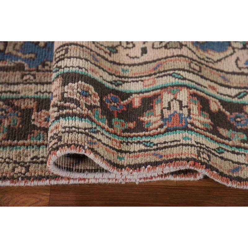 Hamedan Persian Vintage Area Rug Handmade Wool Carpet - 6'6"x 10'0"