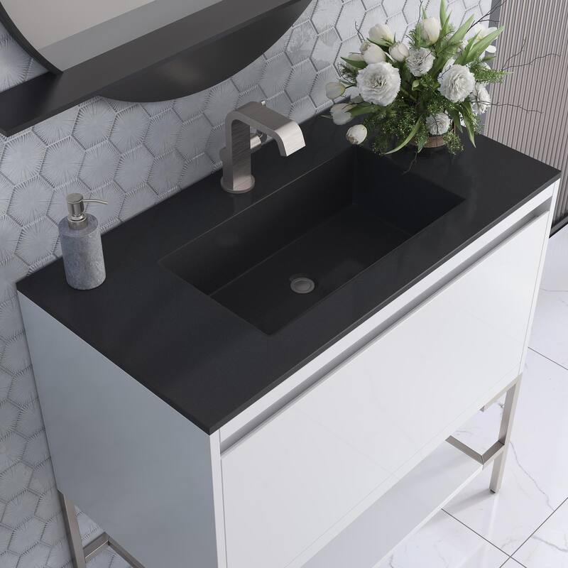 James Martin Vanities 805-V35.4-BN-CH Mantova 36" Single Basin Poplar