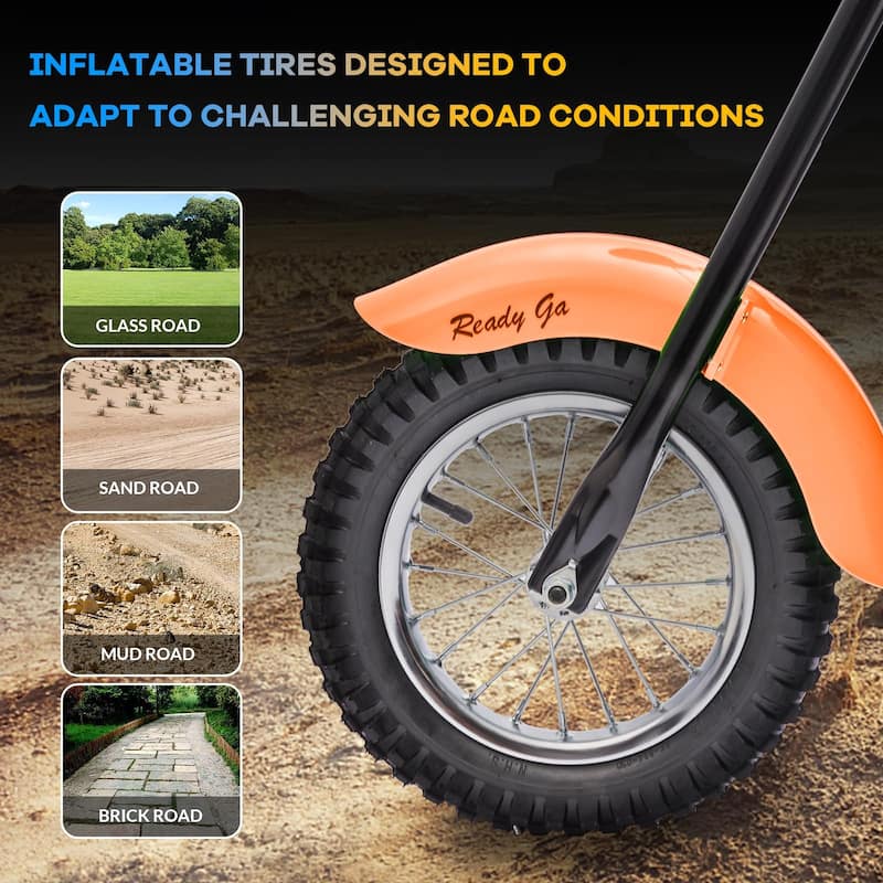Electric Motorcycle for Kids, with Led Lights