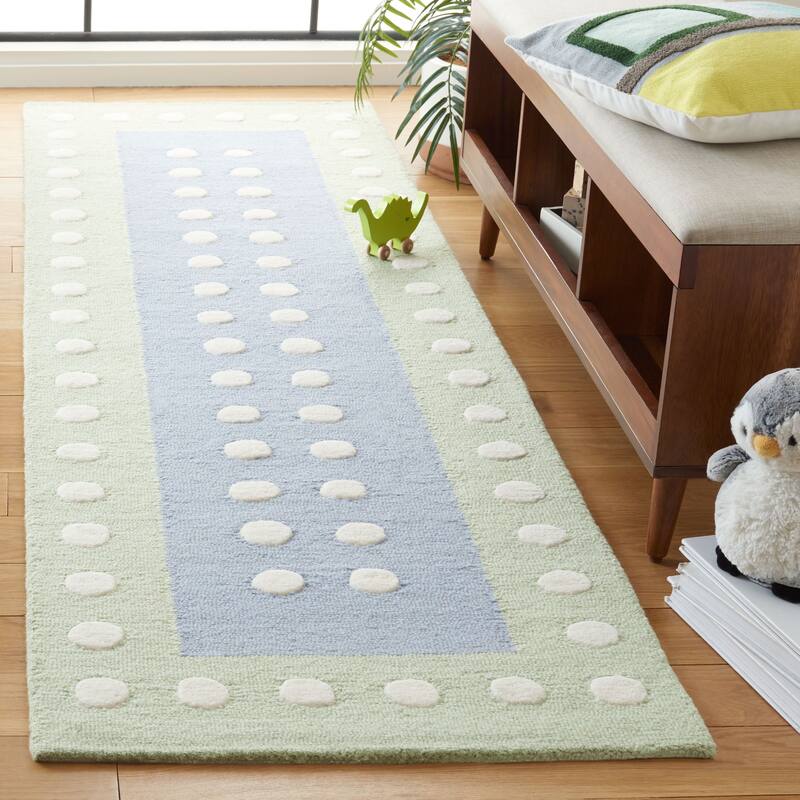 SAFAVIEH Handmade Kids Gayana Dots Wool Rug