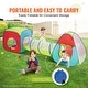 preview thumbnail 20 of 26, Kids Play Tent with Tunnel, Basketball Hoop for Boys, Girls, Babies and Toddlers, Indoor/Outdoor Pop Up Playhouse