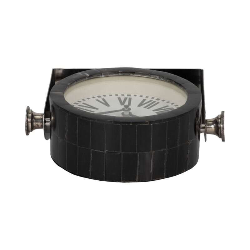Sagebrook Home's Elegant Designer Steel & Glass Clock
