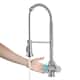 Kraus Britt Commercial 3-Function 1-Handle Pulldown Kitchen Faucet - KSF-1691 - 22 1/4" Height - SFS - Spot Free Stainless Steel