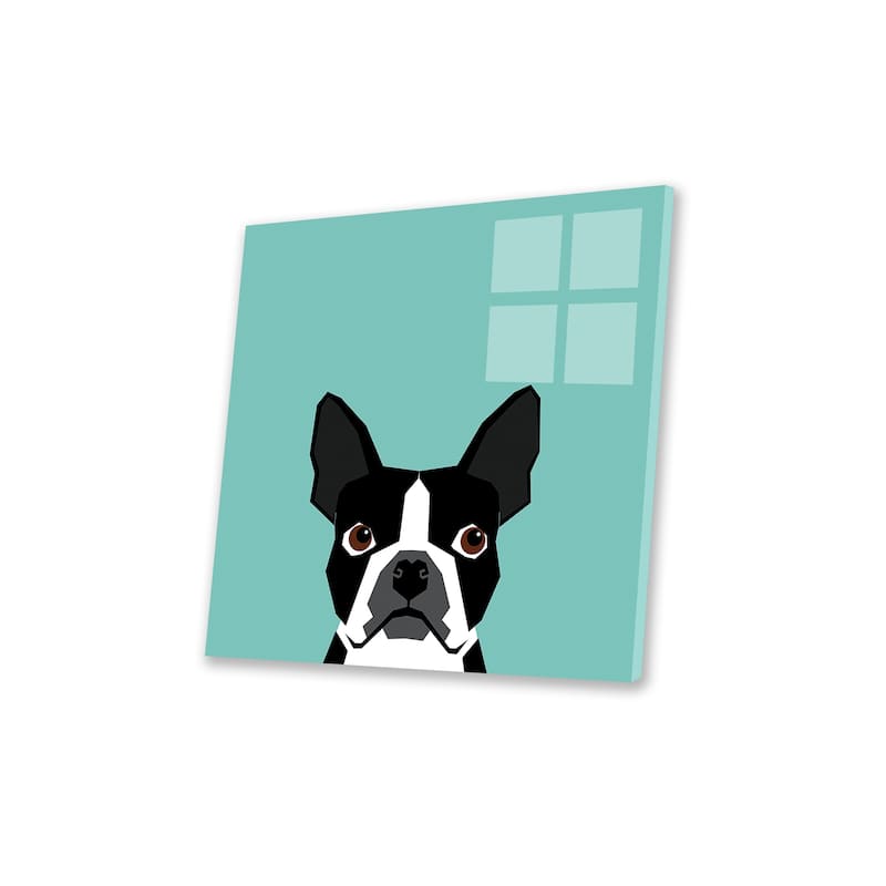 Boston Terrier Print On Acrylic Glass by Pet Friendly
