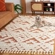 preview thumbnail 14 of 122, SAFAVIEH Moroccan Tassel Shag Kobi 2-inch Thick Rug 3' x 5' - Ivory/Brick Rust - Rectangle