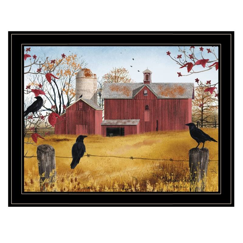 TrendyDecor4U Contemporary "Autumn Gold" Framed Print Wall Art by Billy Jacobs