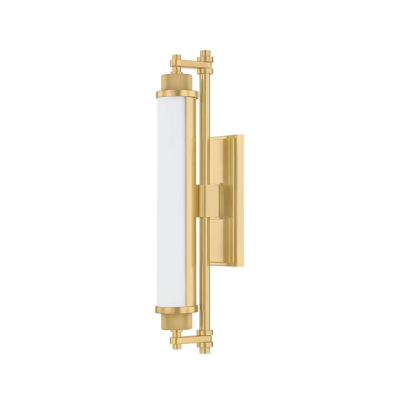 Hudson Valley Lighting 4718 Plandome 18" Tall LED Bath Bar with Opal - Aged Brass