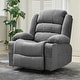 preview thumbnail 1 of 19, Widen Recliner Chair for Adults, Heavy Duty 350Lb Manual Large Lounge Chairs Grey