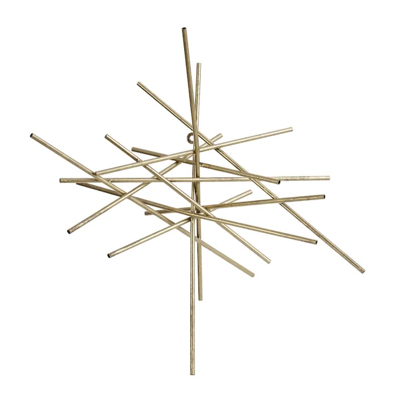 Harp & Finial Triton Gold Metal Wall Art