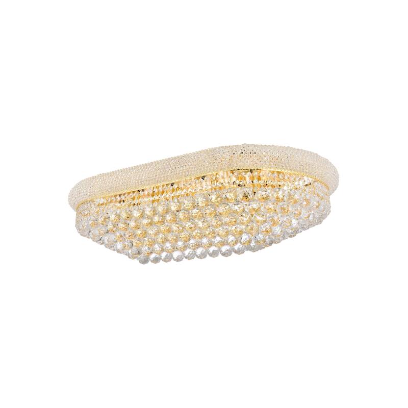 Elegant Lighting V1800F36S/RC Primo 18 Light 36" Wide Flush Mount