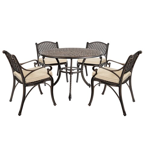Harmon 5-Piece Dining Table Set for Patio, Oil Rubbed Bronze