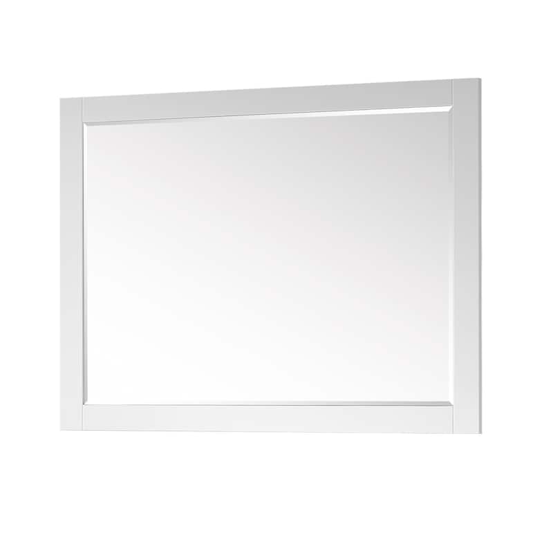 Altair Ivy Rectangular Bathroom Wood Framed Wall Mirror