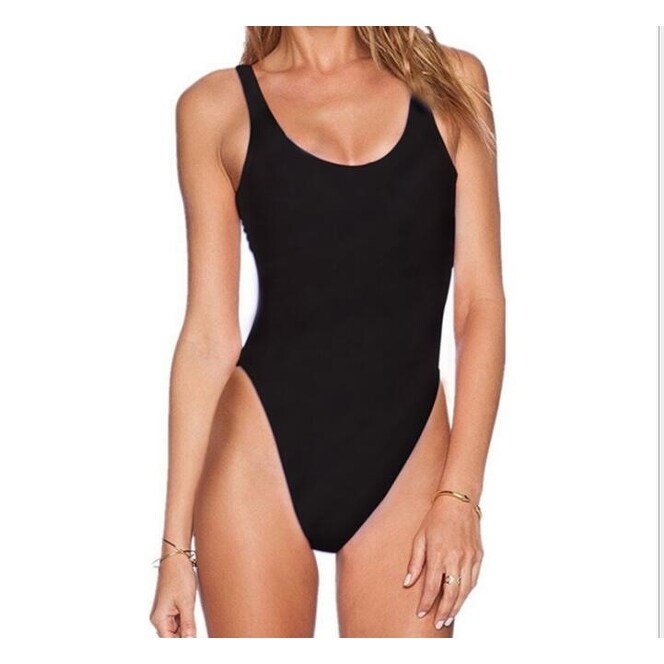 Shop Women S High Cut One Piece Backless Thong Brazilian Bikini