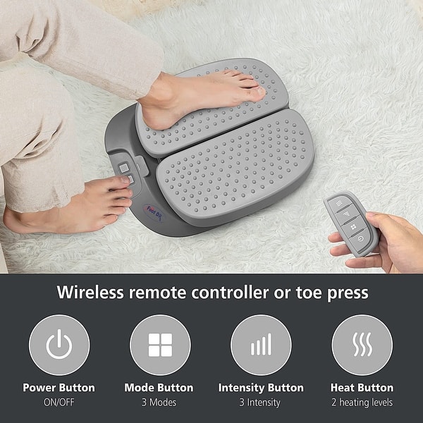 Foot Dr. Leg Booster Heated Vibration Massage with Remote Control for a Passive Workout - Medium - Bed Bath & Beyond - 42687606 Foot Dr. Leg Booster Heated Vibration Massage with Remote Control for a Passive Workout - Medium - Bed Bath & Beyond - 42687606