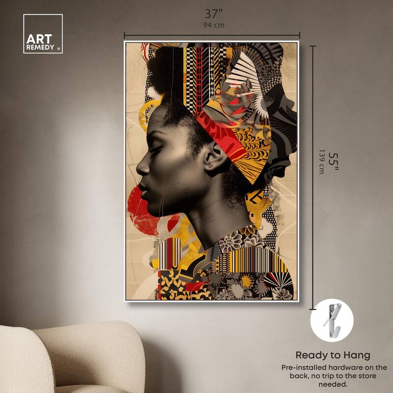 Cultural Collage Canvas by Art Remedy