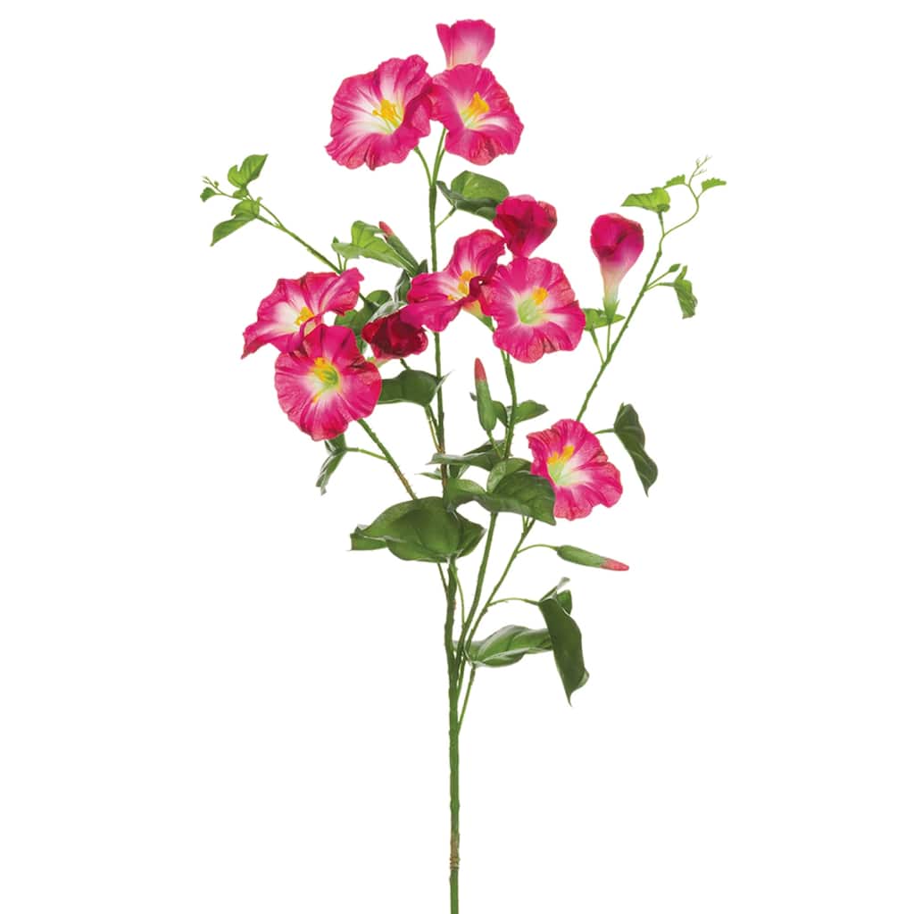 Morning Glory Artificial Floral Spray - 31" - Pink
