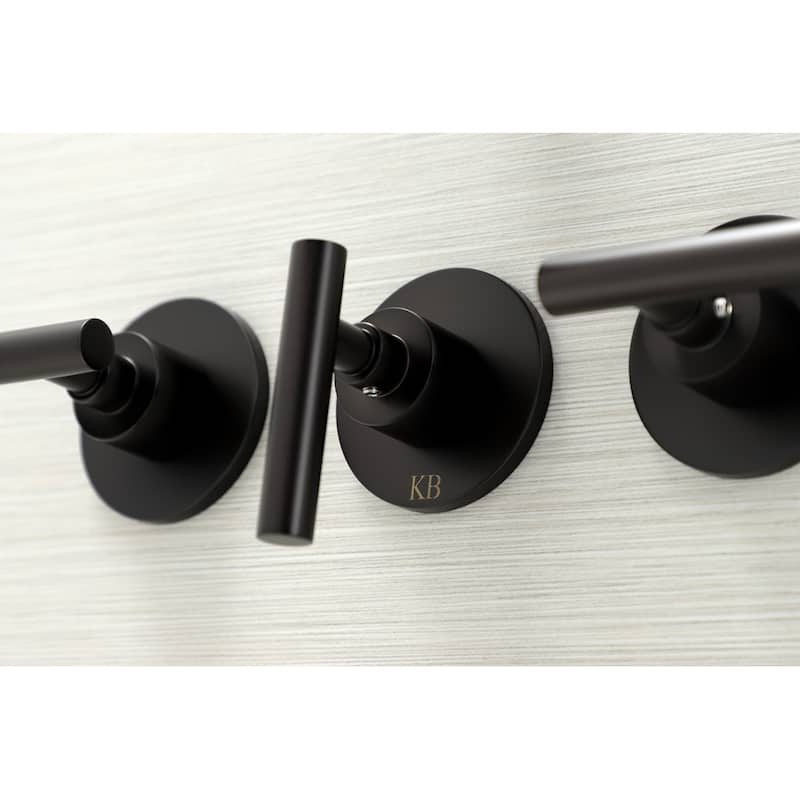 Manhattan Three-Handle Tub and Shower Faucet