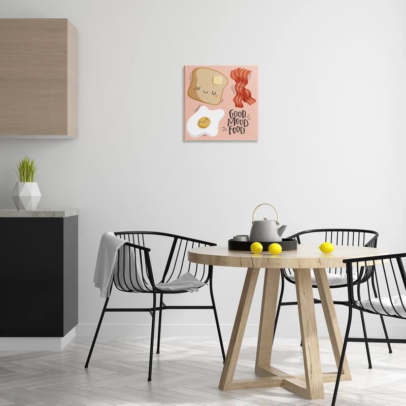 Stupell Good Mood Food Breakfast Canvas Wall Art Design By Sarah Hickman