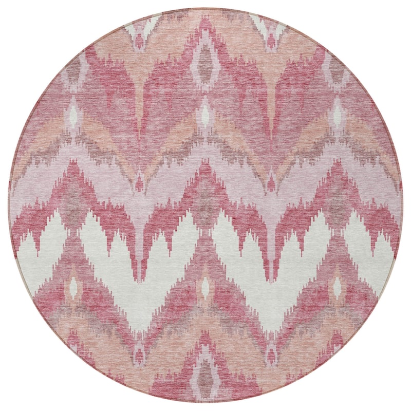 HomeRoots Ikat Transitional Rectangle Outdoor Rug