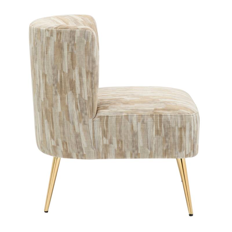Silver Orchid Harding Slipper Chair