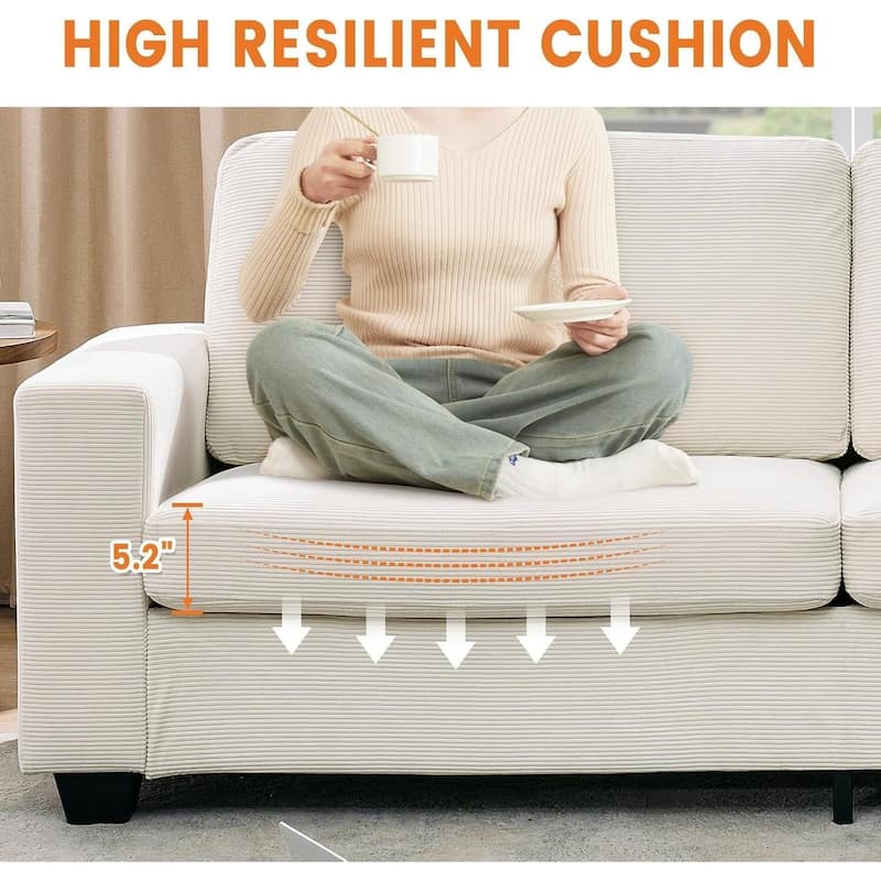 2 Seater Loveseat Sofa Couch for Living Room Small Spaces