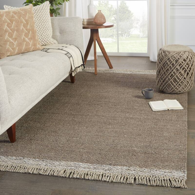 Mahira Handmade Border Area Rug