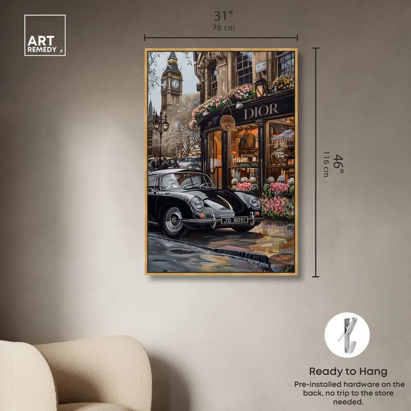 A View of London from the Car Canvas by Art Remedy
