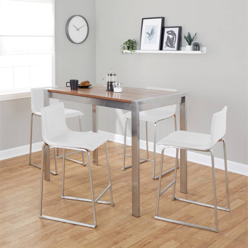 Strick & Bolton Forrest Mara Upholstered 5-Piece Counter Height Dining Set