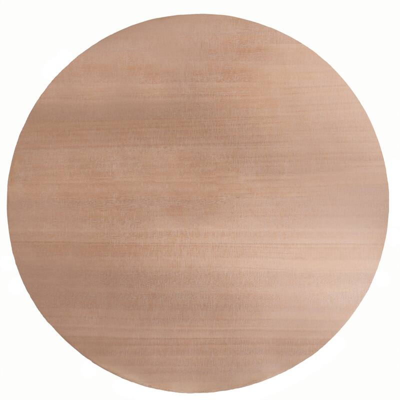 Modern Round Wood Coffee Table - 31.3" Natural Finish Accent Table for Living Room